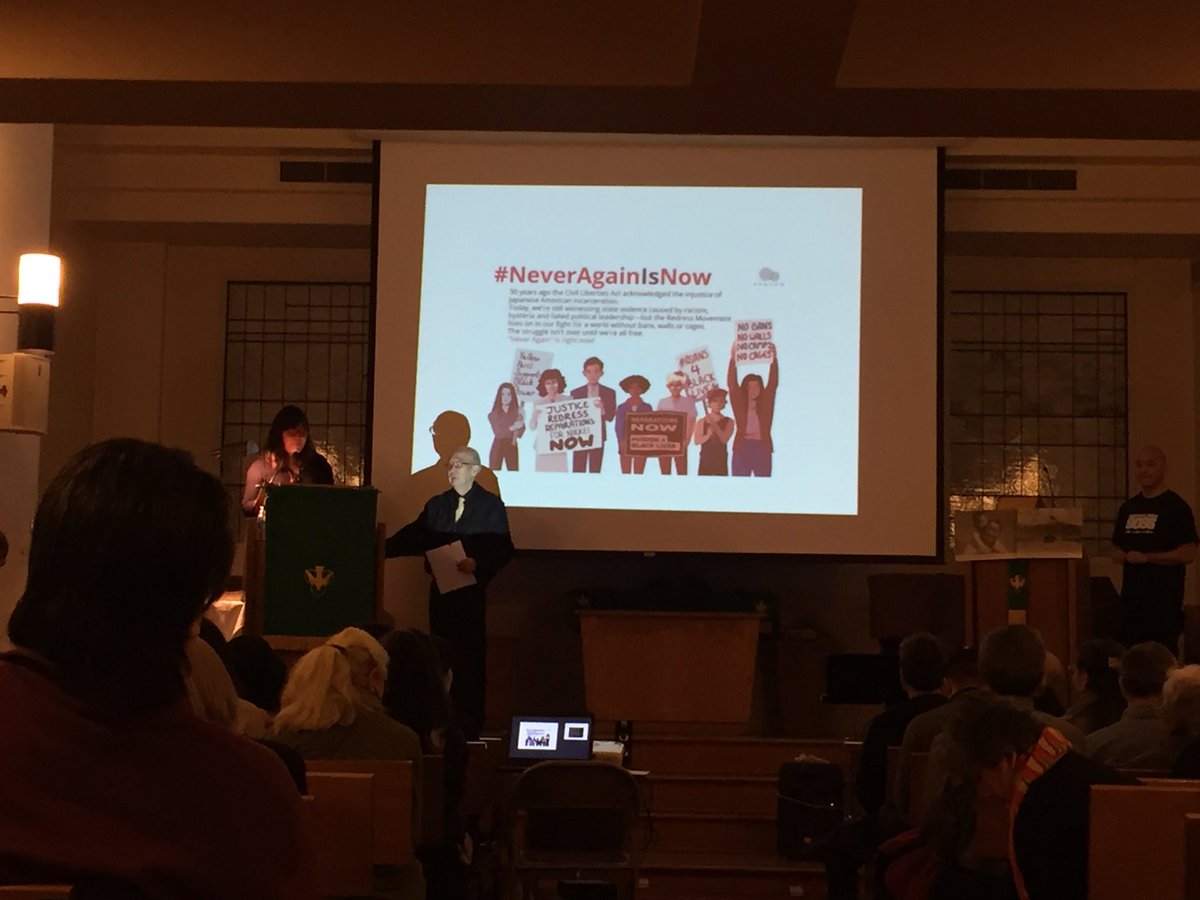 NYJACL's tweet photo. .@DOR_NYC's Tsuya begins our incarceration camp survivor candle lighting ceremony.

#NYDOR #DayofRemembrance #EO9066 #NeverAgainIsNow https://t.co/vcqR3H4SAC