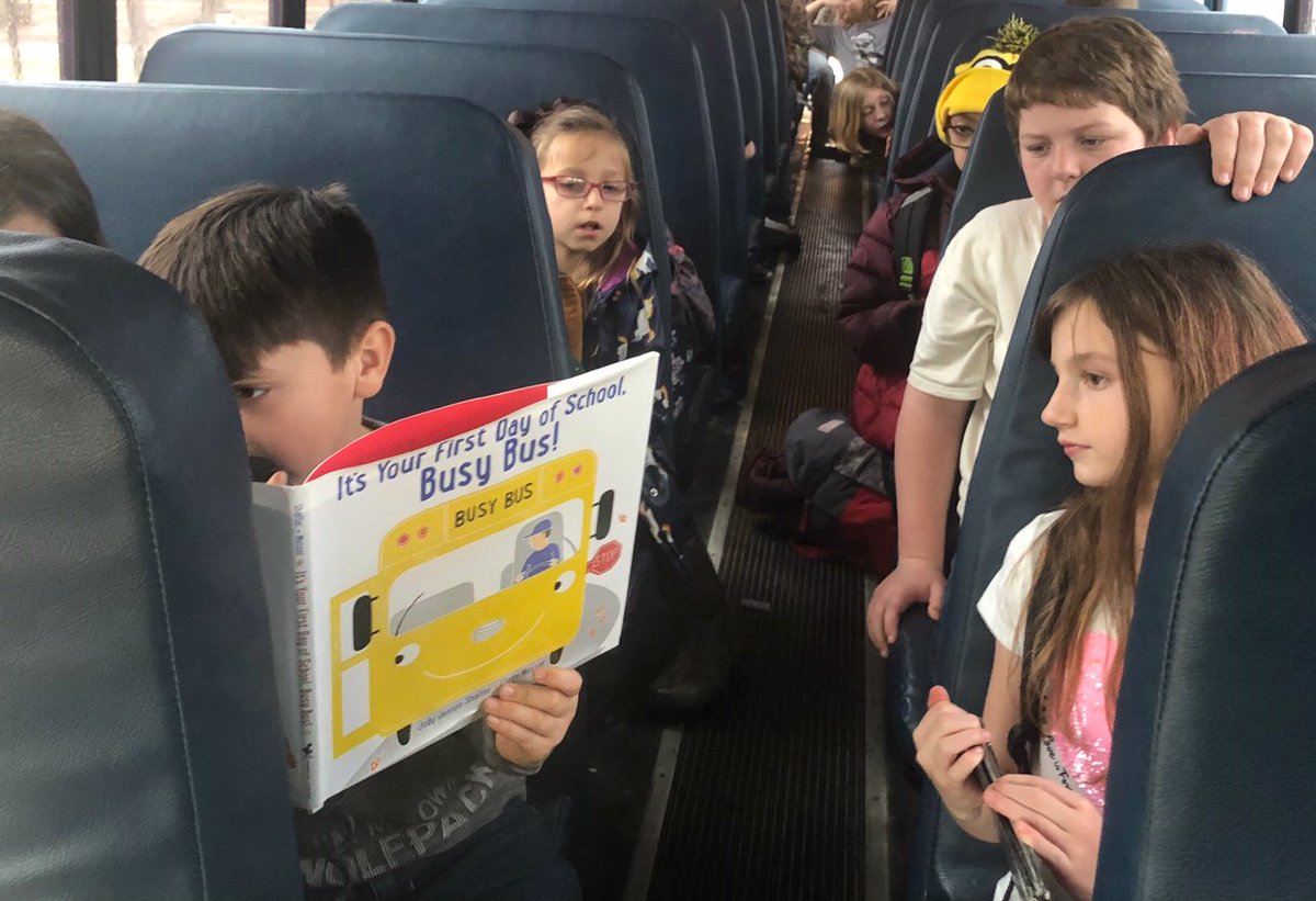 jodywrites4kids's tweet photo. Thanks, Ms. Callison, for these pictures from the Monkey Bus! @drew_school @SimonKIDS @littleMissInky #BeachLaneBooks #firstdayofschool #busybus 🐒🚍❤️📚 https://t.co/OF1NHRVZnu