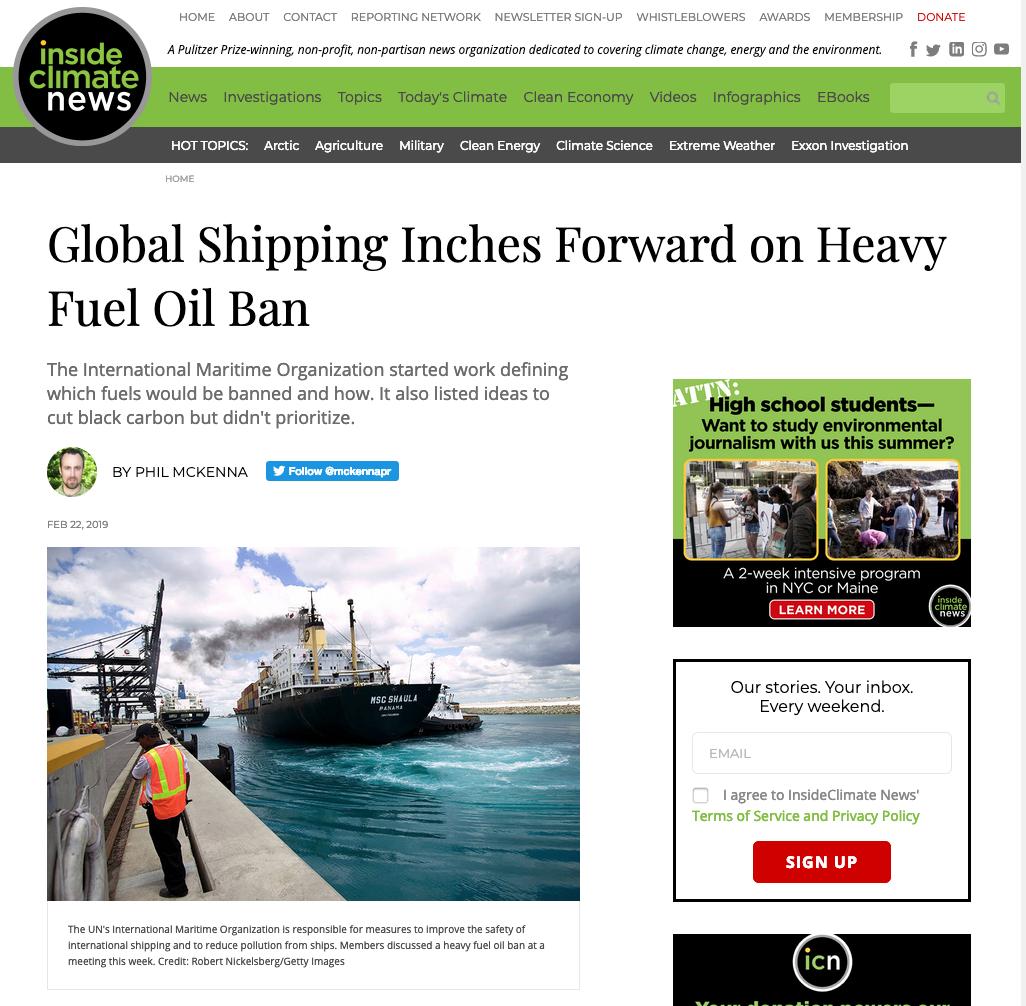 CleanArctic's tweet photo. Global #Shipping Inches Forward on Heavy Fuel Oil Ban https://t.co/DDkckKYE9O … @mckennapr @SeasAtRisk @CleanArctic @FaigAbbasov @IMOHQ #PPR6 @insideclimate https://t.co/UqGfFQDY35