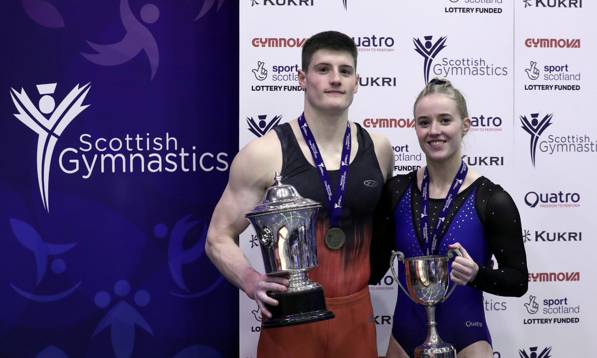 🏴󠁧󠁢󠁳󠁣󠁴󠁿🏆Congratulations to Frank Baines and Cara Kennedy, the 2019 men's and women's Scottish artistic gymnastics champions! 👏👏➡️ Full story and reaction bit.ly/2BPxWcB