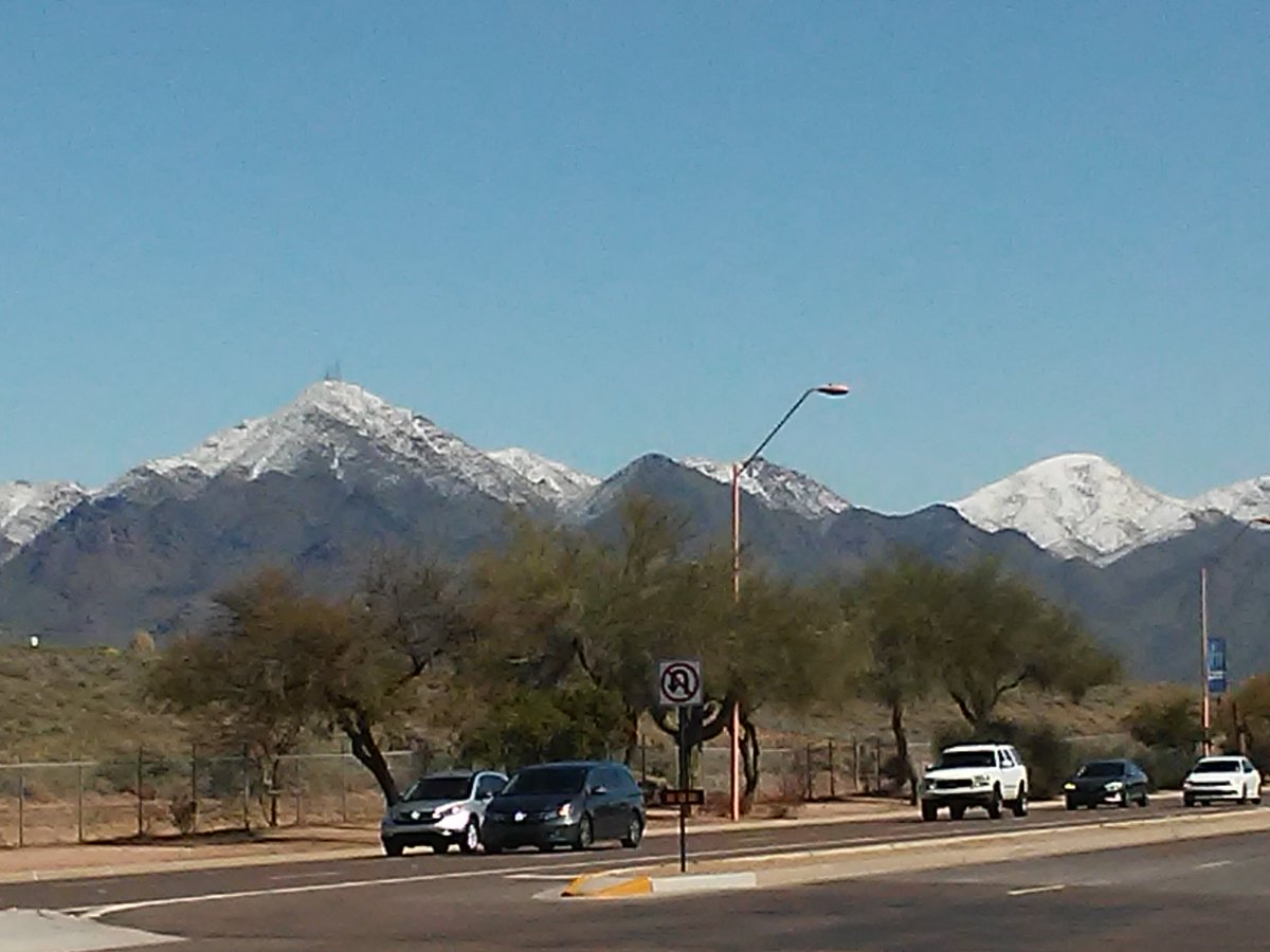 Snow in the desert #McDowellMountains