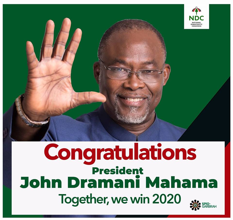 .<a href="/DrESpioGh/">Dr. Ekwow Spio-Garbrah</a> has conceded defeat and congratulated <a href="/JDMahama/">John Dramani Mahama</a> #NDCDecides