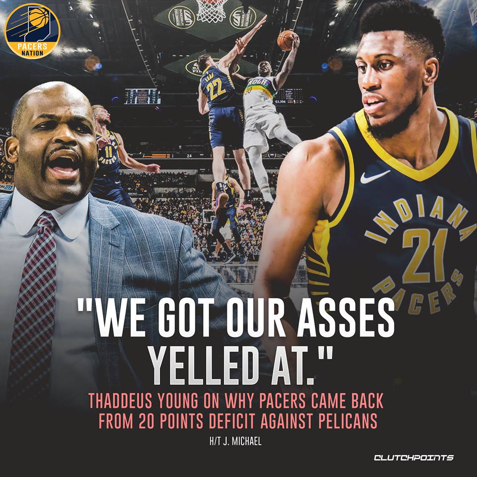 PacersNationCP's tweet image. #Pacers just needed some extra motivated  😅