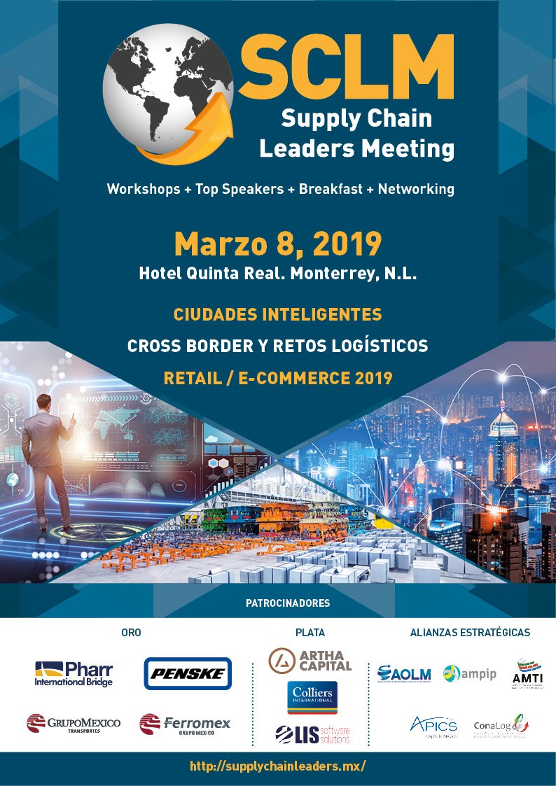 inboundlatam's tweet photo. El 8 de Marzo en el HOTEL QUINTA REAL-Monterrey haremos el SUPPLY CHAIN LEADERS MEETING. https://t.co/mkYkq4e0u9  Con tres paneles en esta ocasión: 
. CIUDADES INTELIGENTES Y LOGÍSTICA
. CROSS BORDER Y RETOS LOGÍSTICOS
. RETAIL / E.COMMERCE 2019: RETOS Y DESAFÍOS
¡Los esperamos! https://t.co/AHk94hV84J
