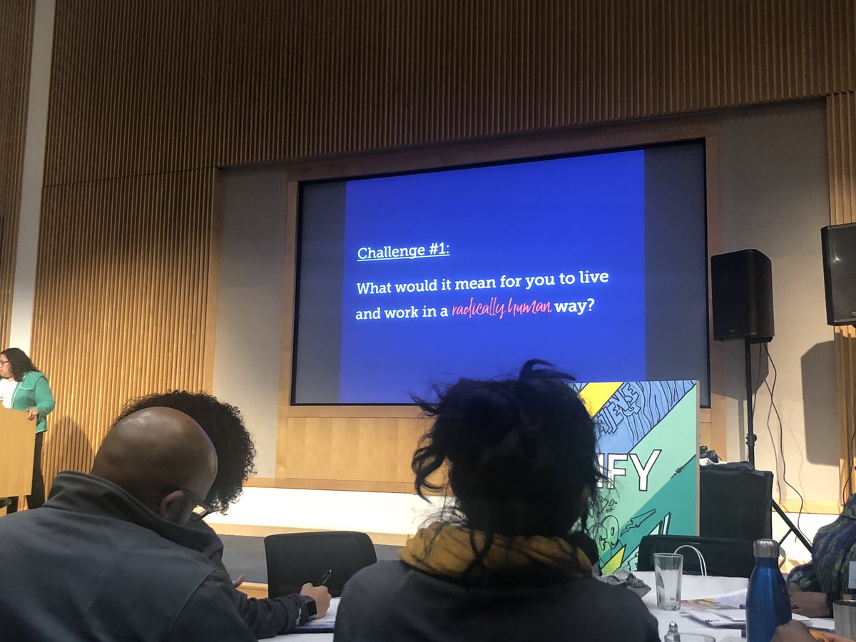 What would it mean for you to live and work in a *radically human* way?    - Xiomara Padamsee #amplifykc #whenweamplify #radicallyhuman @promise54org