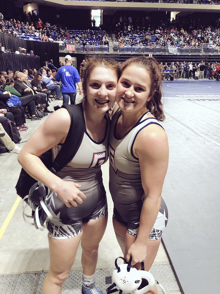 CoachLAMoore's tweet photo. Two 5th place finishers for Glenn!!! Mea Mohler &amp; Maddi Hill!! So proud of our Grizzlies for all their hard work and dedication!!! Amazing Grit!! #AllInForGlenn https://t.co/RYtljSvkWe