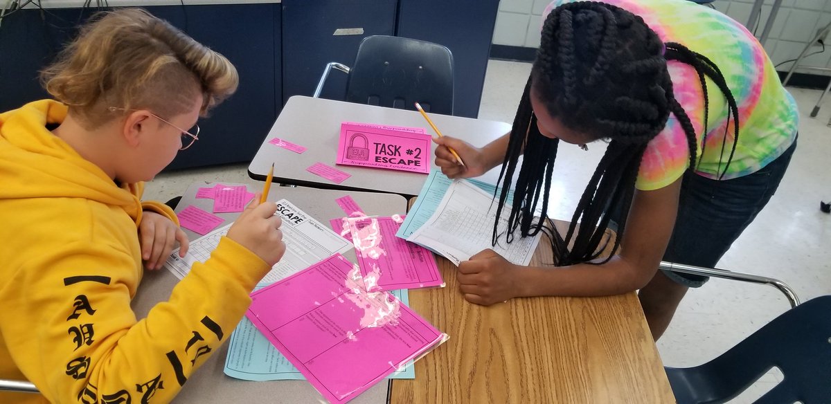 CCornelius24's tweet photo. Students came out on a Saturday to "Escape" into some learning in my ELA escape room! They made it out in time with 44 seconds to spare!😄 @Grecoms https://t.co/QZZUK8G5UW
