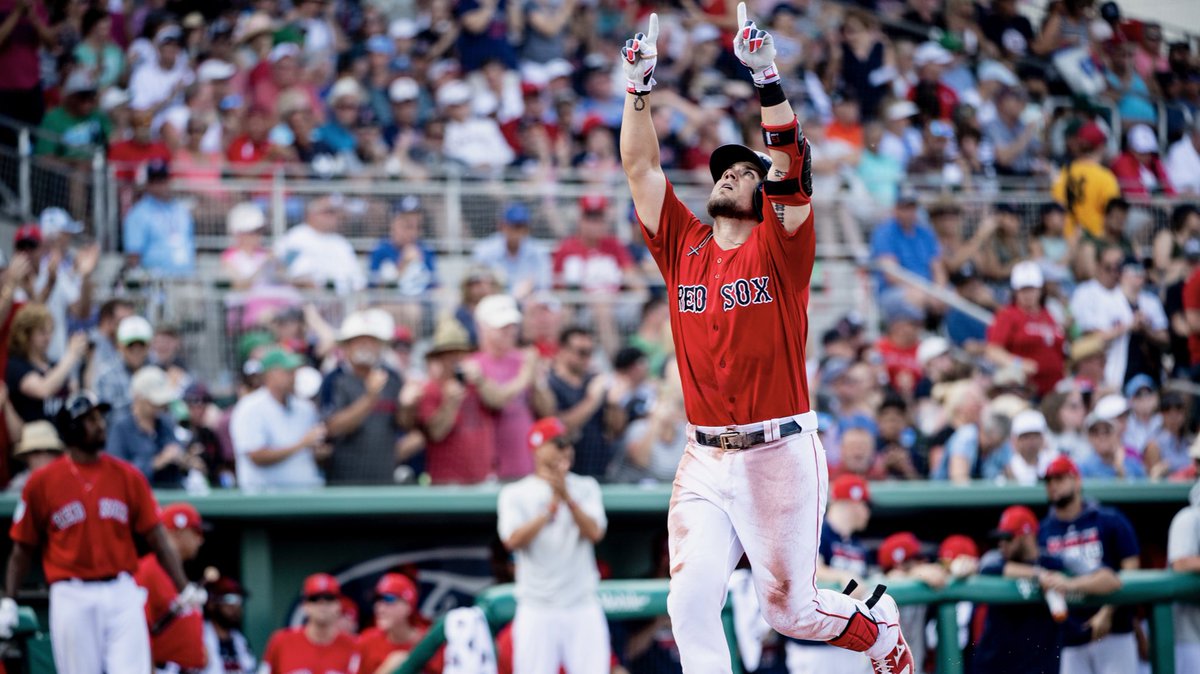 RedSox's tweet image. Stages of crushing the ball:
