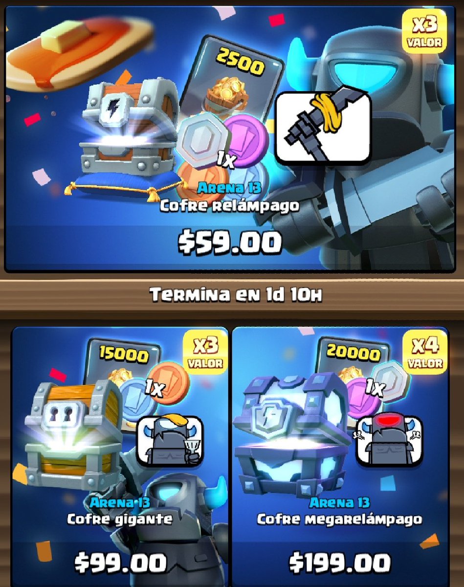 🤑SORTEO DE TODAS LAS OFERTAS DEL MINI PEKKA🤑

- SEGUIR A
@Alondra_CR__ 🦄
@MakleleleGG ⚔️
@mafertejeda17 🎀

- DAR RT Y FAV❤️🔄

GANADOR 6 HORAS ANTES DE QUE ACABE LA OFERTA👊🏻

💖SUERTE A TODOS💖 
(Pagos paypal o tarjetas)