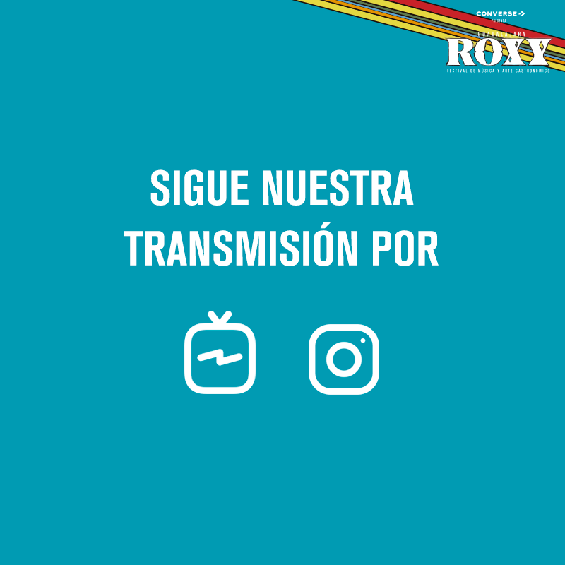 Entérate de todo lo que sucede en #RoxyFest sigue la transmisión por instagram e instagram TV.