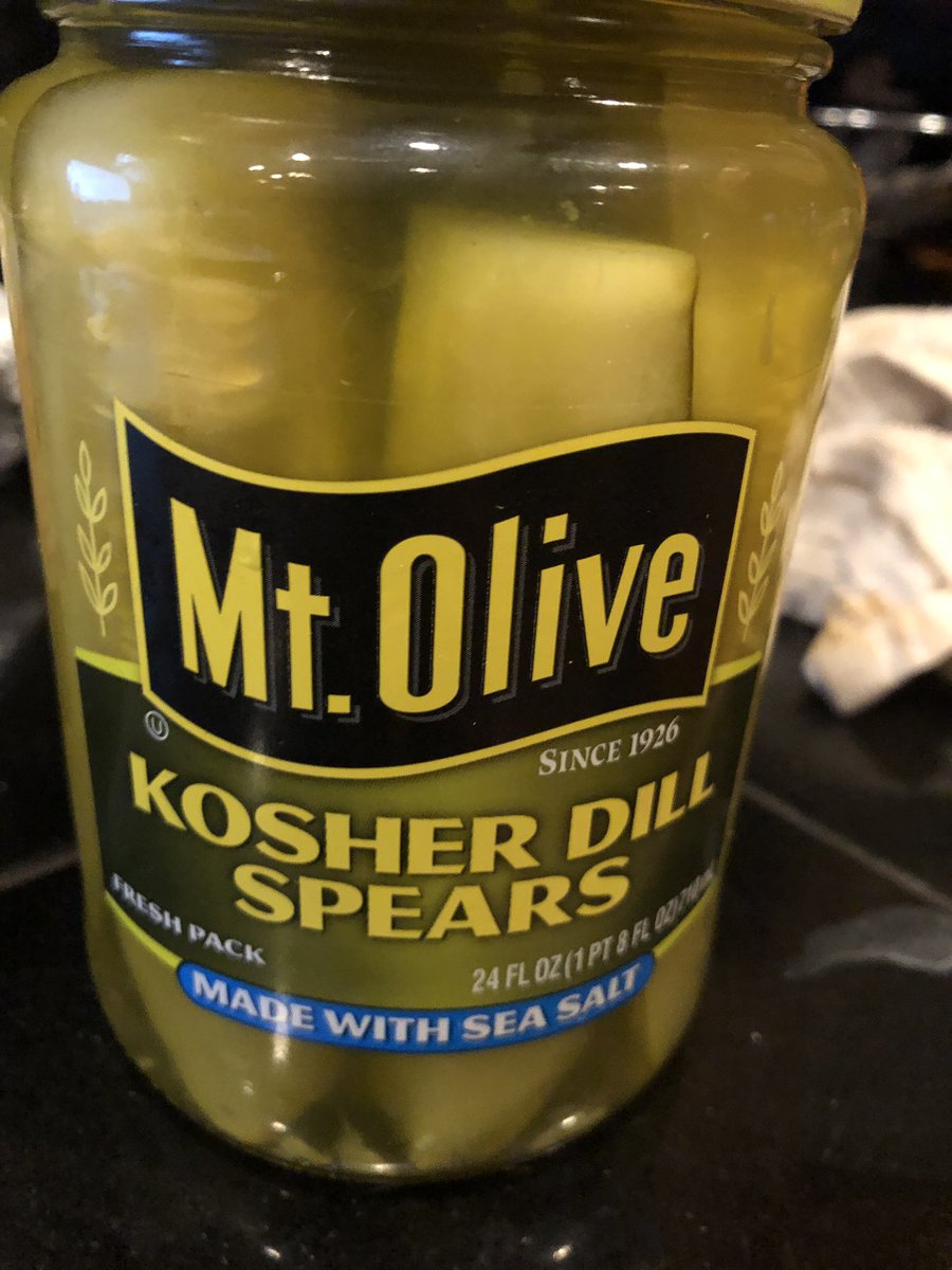 MurrayGault's tweet photo. #MtOlivePickles pickle came out of a sealed jar like this https://t.co/7WZxoTvC3J