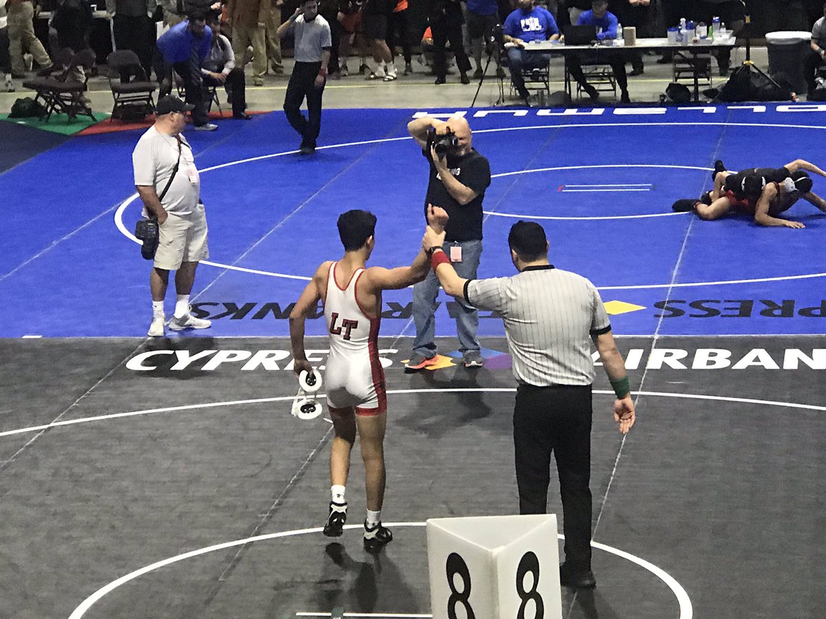 LTHSCavWrestle's tweet photo. Congrats Jordan Strmiska takes 3rd at 2019 UIL State Tournament. Thanks for a wonderful ride these last 4years. Way to represent LT Nation. #4timestatemedalist #LTWrestling #UILState https://t.co/eCDPBB3tdN