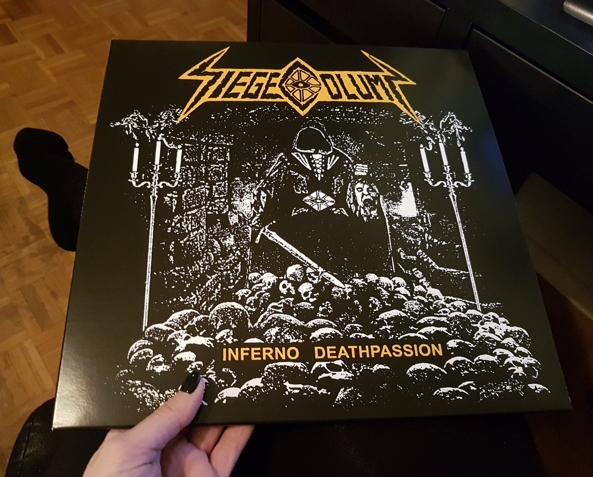 TheMetalheadBox's tweet photo. Now spinning SIEGE COLUMN Inferno Deathpassion! Stellar primordial Death Metal. An impressive arsenal of festering bloodthirsty riffs and unrelenting primitive death worship.🔥#siegecolumn #infernodeathpassion #deathmetal #metal #osdm #themetalheadbox #nuclearwarnowproductions https://t.co/cQapBjeDb3