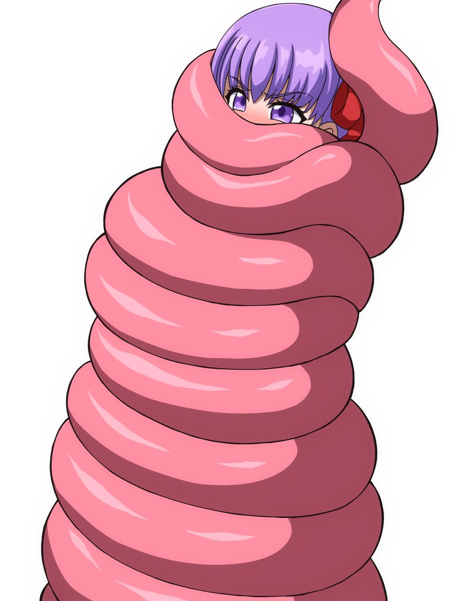 触手に捕まりギュウギュウに締め付けられるBBちゃん 