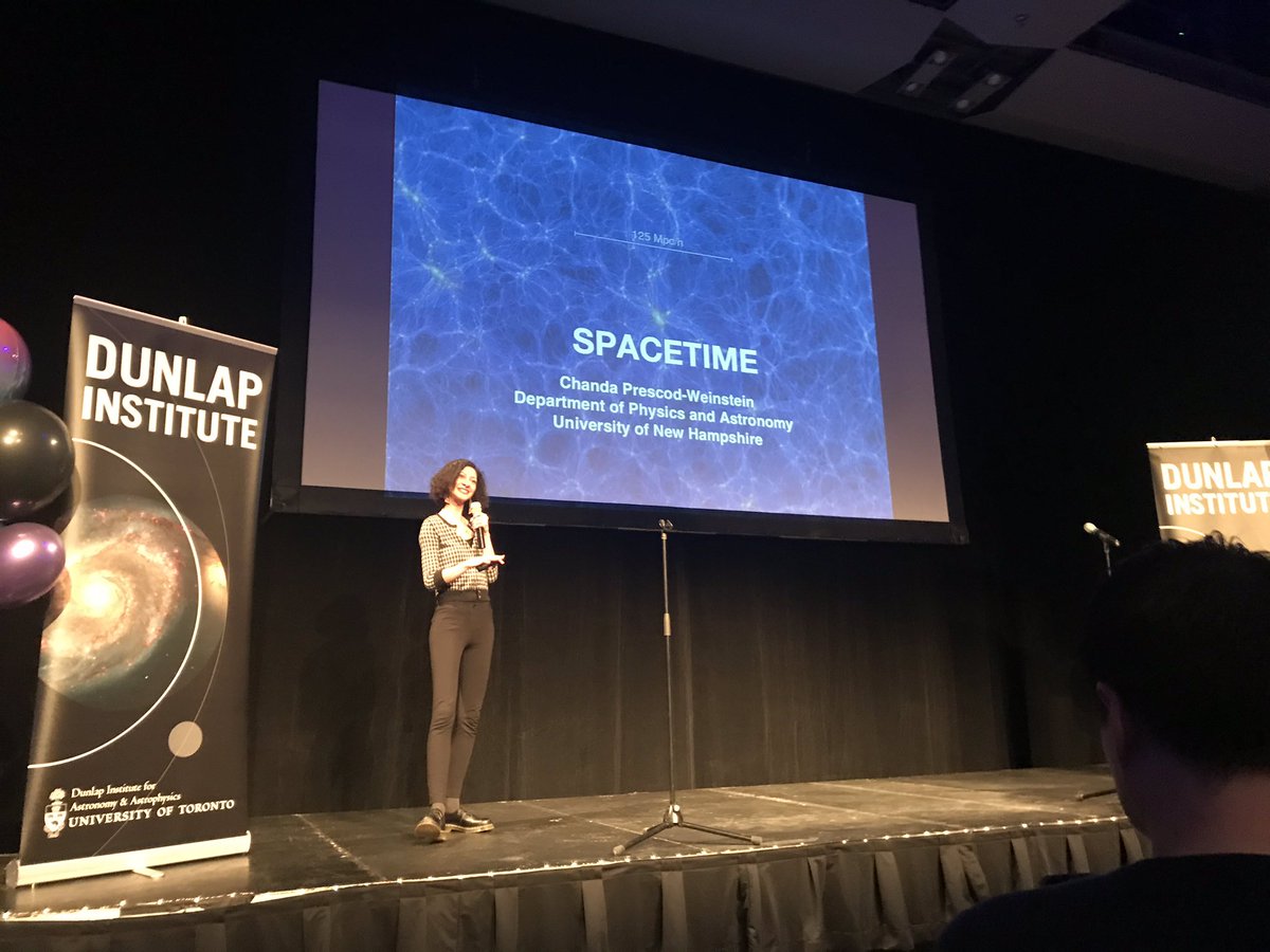 NebulousNikki's tweet photo. Was thrilled to have participated in @DunlapInstitute’s #spacetimeTO event tonight! And loved the talks by @IBJIYONGI (aka Dr. Chanda Prescod-Weinstein) and Dr. Louise Edwards! Space is cool. https://t.co/zLXG6hhudv