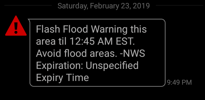 CrystalannKy's tweet photo. @Kentuckyweather just received This flash flood Warning in madison county. #Kentucky https://t.co/jlcImF506A