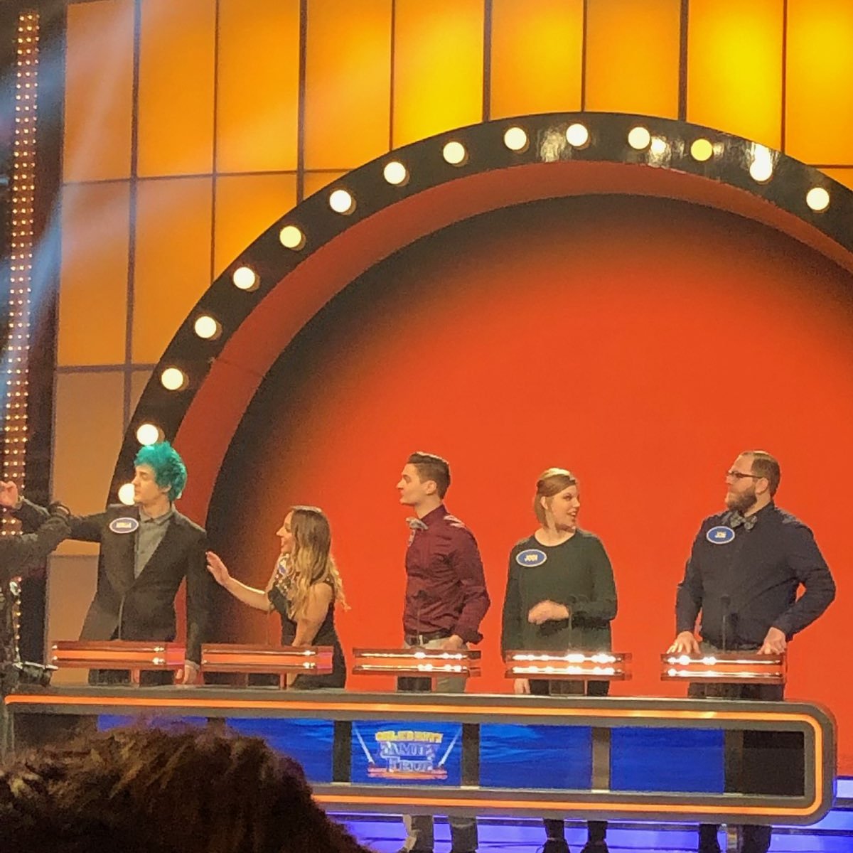 Celebrity family feud baby! This is why we are in LA!