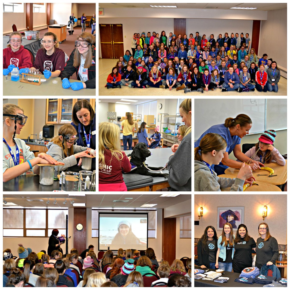ExWorksMT's tweet photo. That's a wrap! Thank you to everyone that attended, presented, sponsored, and volunteered at today's Girls' STEM Round-up! From the opening keynote presentation to the closing science demonstrations, it was safe to say that fun was had by all! #GirlsSTEMRoundUp #ExplorationWorks https://t.co/yA1HsXYtZo