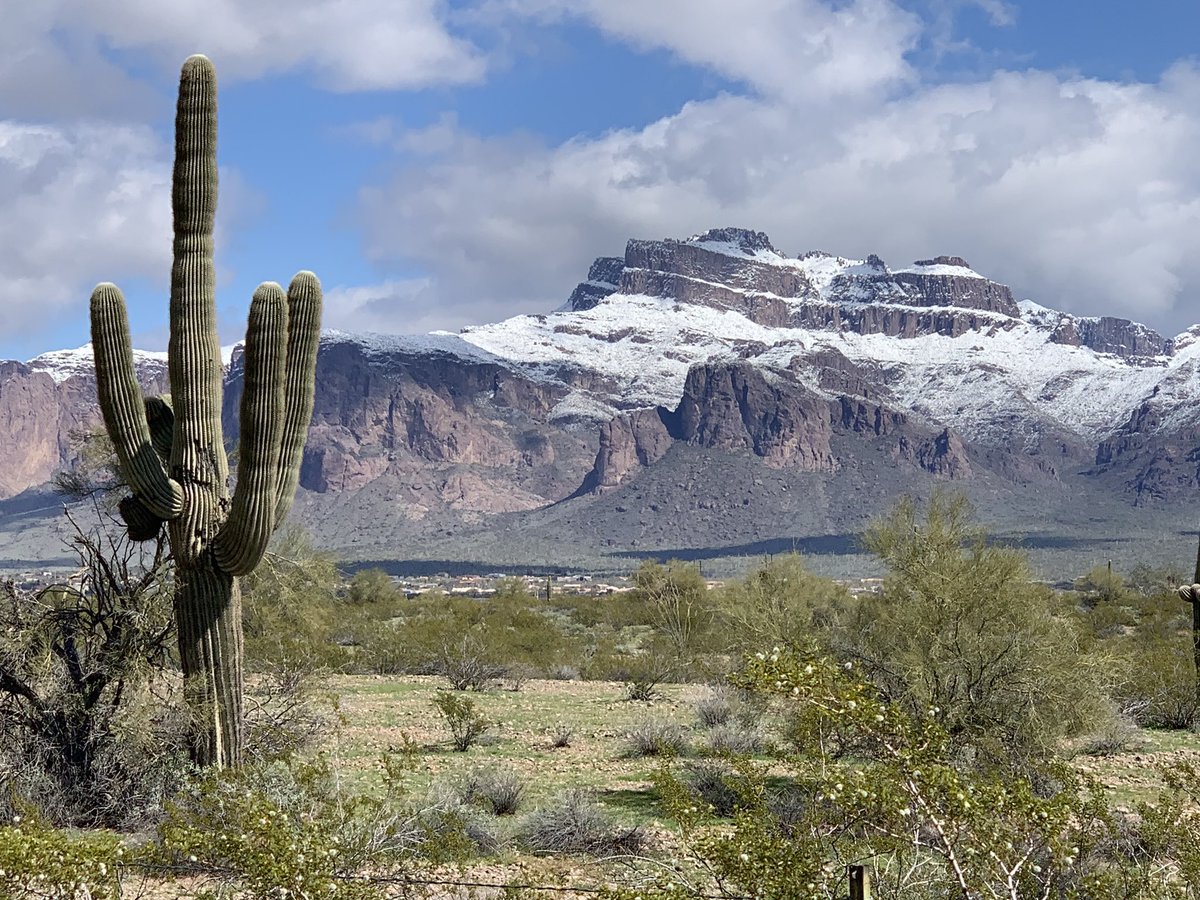 justinpazera's tweet photo. Wow! The Superstitions are sporting a new look today. https://t.co/lNdwEmgMKm