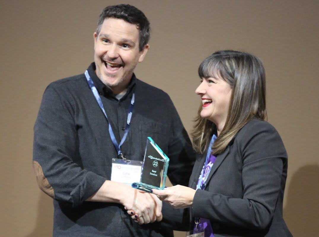 PCAustin's tweet photo. Congratulations to the #PCATX22 best session winner, @DanCorbin! #prodmktg #prodmgmt #marketing https://t.co/iQBUAhgDhz