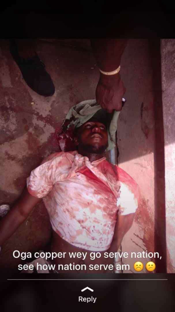 This was what the young man got for serving his fatherland, is it a crime to serve one's fatherland? 

#NigeriaDecides2019