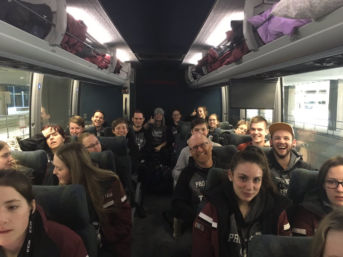 #goteamNL still going strong!!!! Taking the bus from Calgary to Red Deer 15 hours of travel and counting. Red Deer here we come!