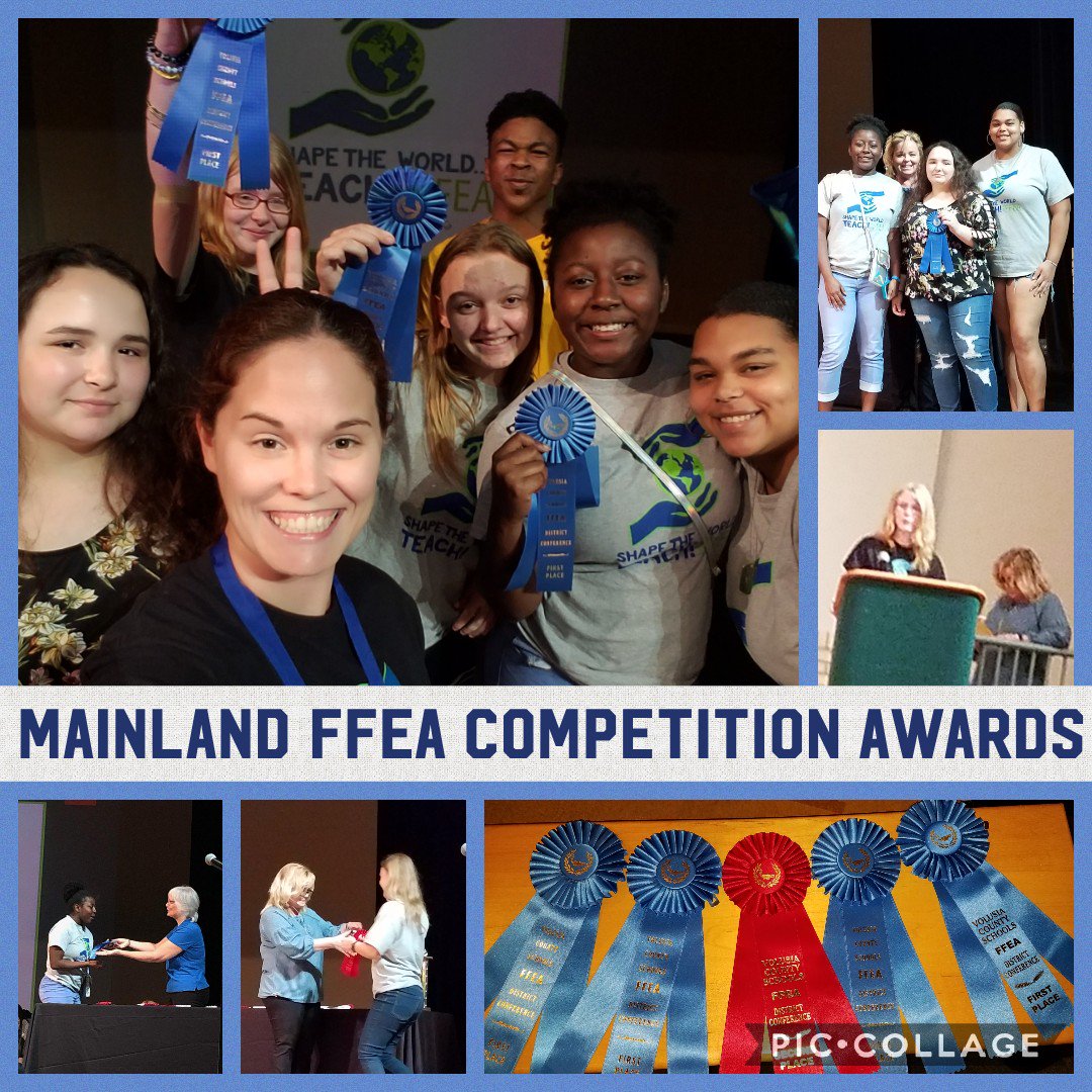 Awards time!  MHS took home 2nd place in Inside Our Schools video, 1st place in Lesson Plan, 1st place in Educational Research, 1st place in Chapter Display and 1st place in Speech! #SoSoProud #MHSFFEARocks #BPND @Mainlandhigh @drcsalerno1 @Voges63 @volusiaschools @VolusiaRecruit