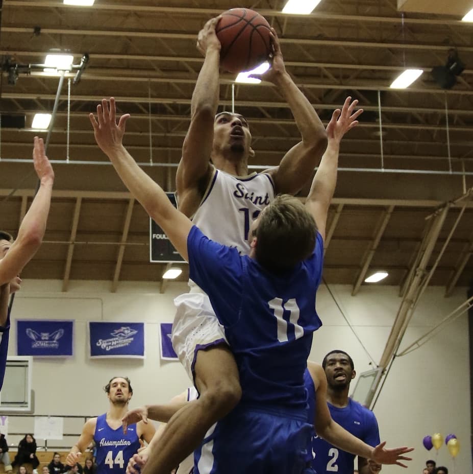 smcathletics's tweet photo. One more mountain climbed: Levi Holmes III '19 passed Rich Tarrant '65 (1,762) to take over 4th on the @SMC_MBB all-time scoring list, with 1,769 points heading into his final college game on Tuesday #smcpks #smcvtalumni
📷 @Jlaskarzewski1 https://t.co/KVETvbtblb