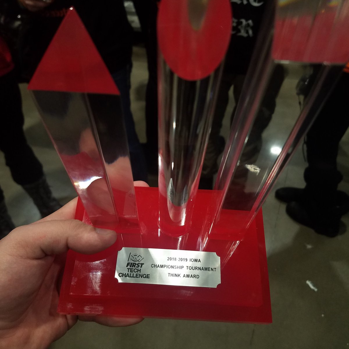 We won 1st place think and 1st runner up inspire. THE COMBOTS ARE GOING TO DETROIT