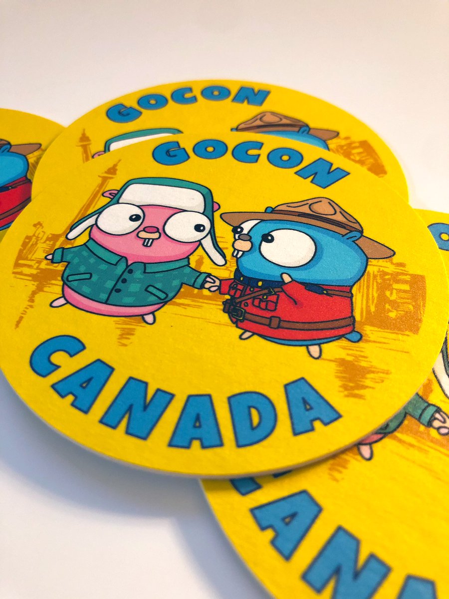 goconcanada's tweet image. There were some #gopher stickers at a previous Meetup and folks really liked em’. So we got some coasters for the next one! #gopherfriends 

Enjoy your favourite 🍺 🍵 🥃 ☕️ 🍷 🍼 with..