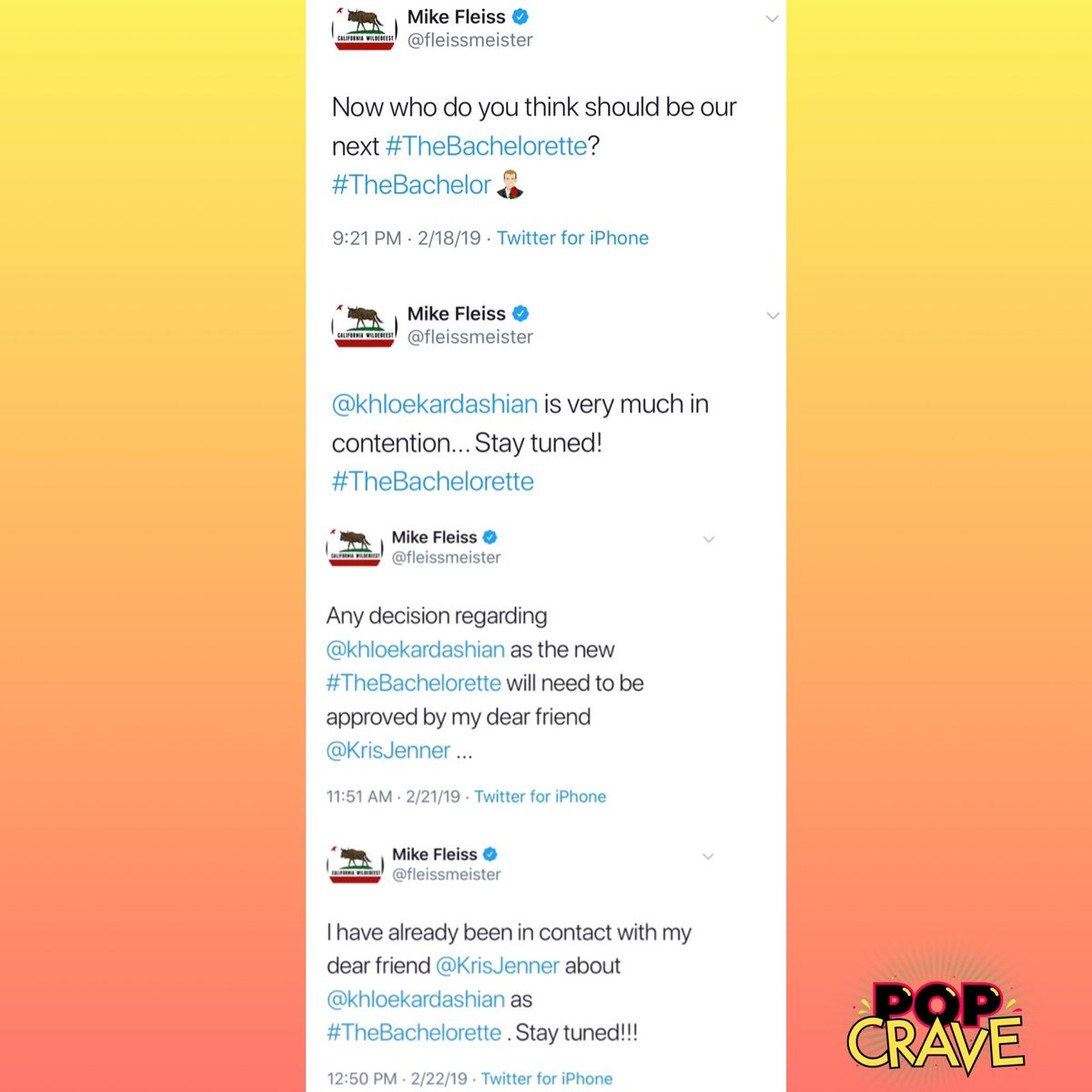 Pop Crave on Twitter ".KimKardashian denies Bachelor creator Mike