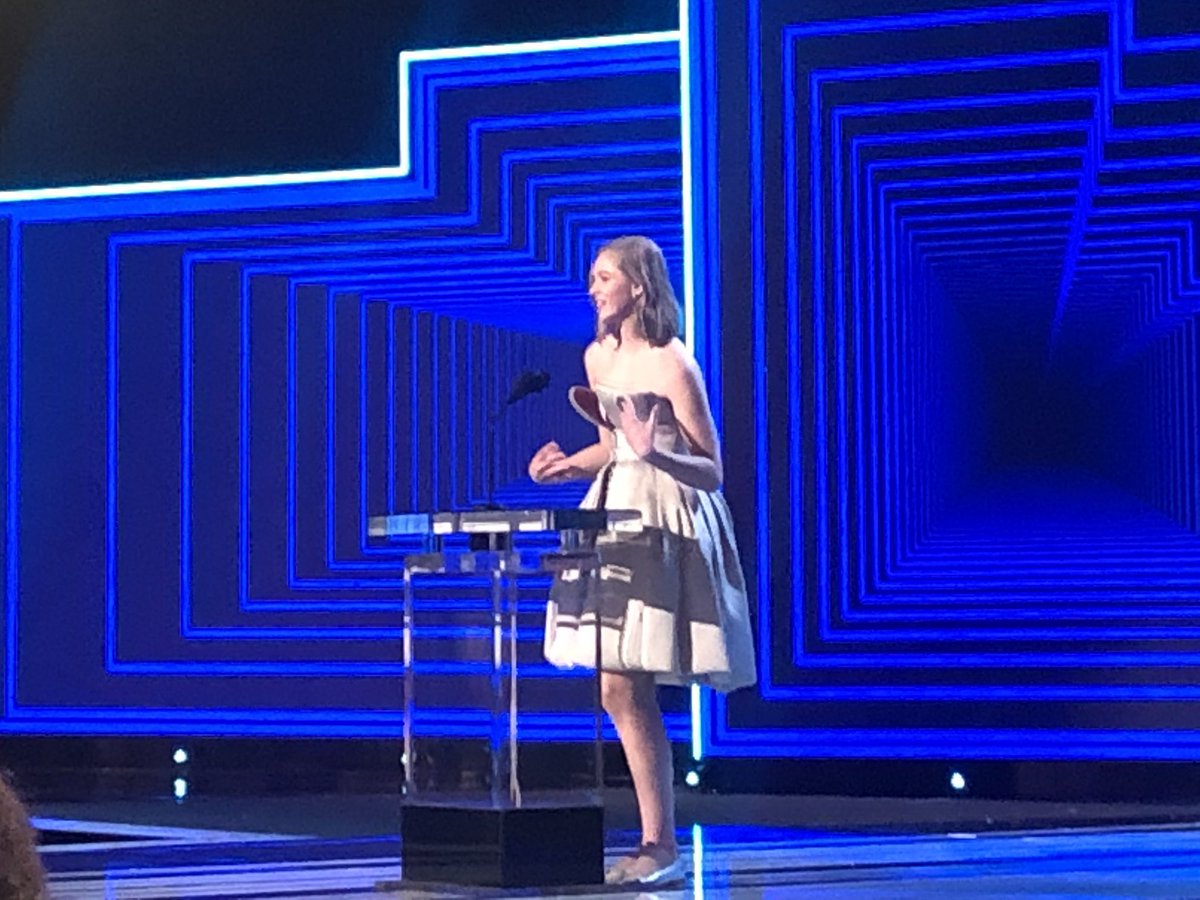 .<a href="/ekatsamsonov/">Ekaterina Samsonov</a> introducing You Were Never Really Here. 🙌 #SpiritAwards