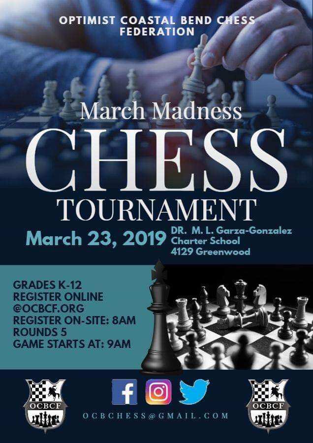 OCBChess's tweet photo. Something to look forward too! #OCBCF #chess #coastalbend #CorpusChristi #GregoryPortland #CCISD #FlourBluff #chess4life https://t.co/kpZbaDBDEk
