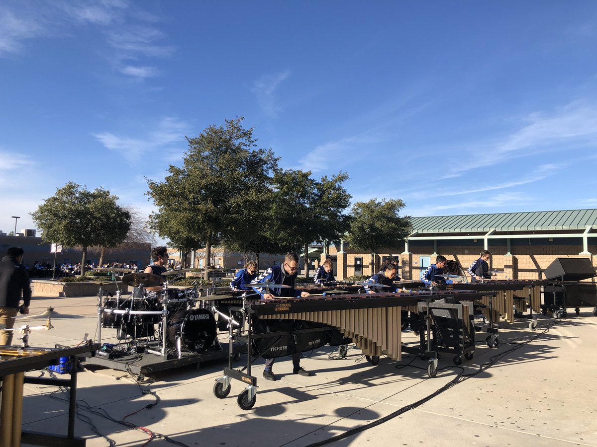 JakeHarmanSD's tweet photo. In case y’all didn’t know, the #PulsePercussion front ensemble is really really ridiculously good. #wgiTemecula #wgi2019 #wgipercussion https://t.co/OmJ8ZNEdcE