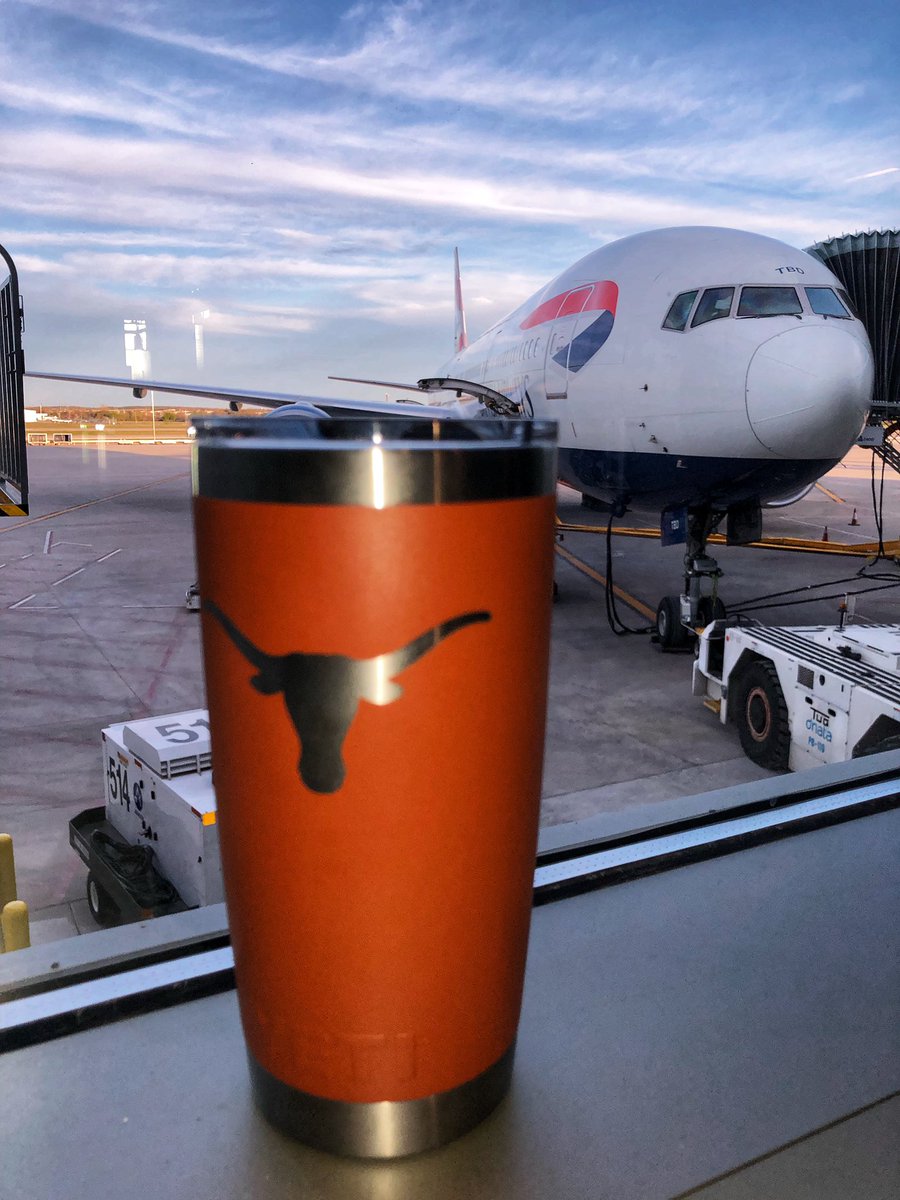 Matthew Krueger (@680corpdev) on Twitter photo First Flight for #burntorangeyeti. #wheelsup @AUStinAirport
@YETIcooler <a href="/TexasLonghorns/">Texas Longhorns</a> <a href="/British_Airways/">British Airways</a> #ThisIsTexas #HookEm First Flight for #burntorangeyeti. #wheelsup @AUStinAirport
@YETIcooler <a href="/TexasLonghorns/">Texas Longhorns</a> <a href="/British_Airways/">British Airways</a> #ThisIsTexas #HookEm