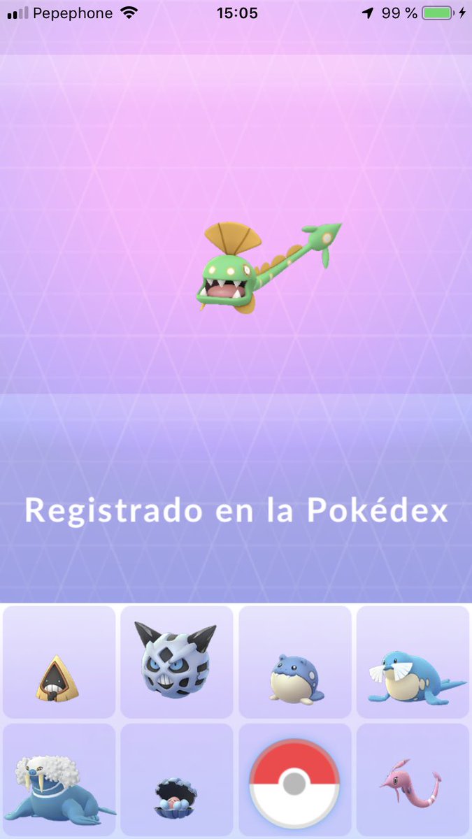 MissRowlet's tweet photo. El #ClamperlDay ha estado infinitamente mejor que el #FeebasDay, aunque me he quedado corta de misiones en mi zona (52 completadas). He conseguido 8 Clampers Shiny (el primero de todos, de hecho) y sus dos evoluciones Shiny. https://t.co/9QOkOBeIZL