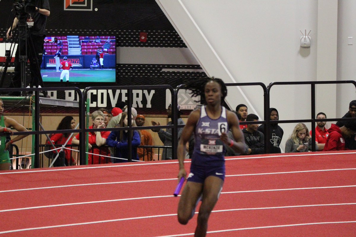 KStateTFXC's tweet photo. The Kansas State Women’s 4x4 team of Lauren Taubert, Ranae McKenzie, Akia Guerrier and Alex Ferguson run the No. 4️⃣ all-time K-State mark to place 7th!

#KStateTF Women’s 4x400 Meter Relay Final
7. Kansas State, 3:37.68 https://t.co/d7mCOZs1GF
