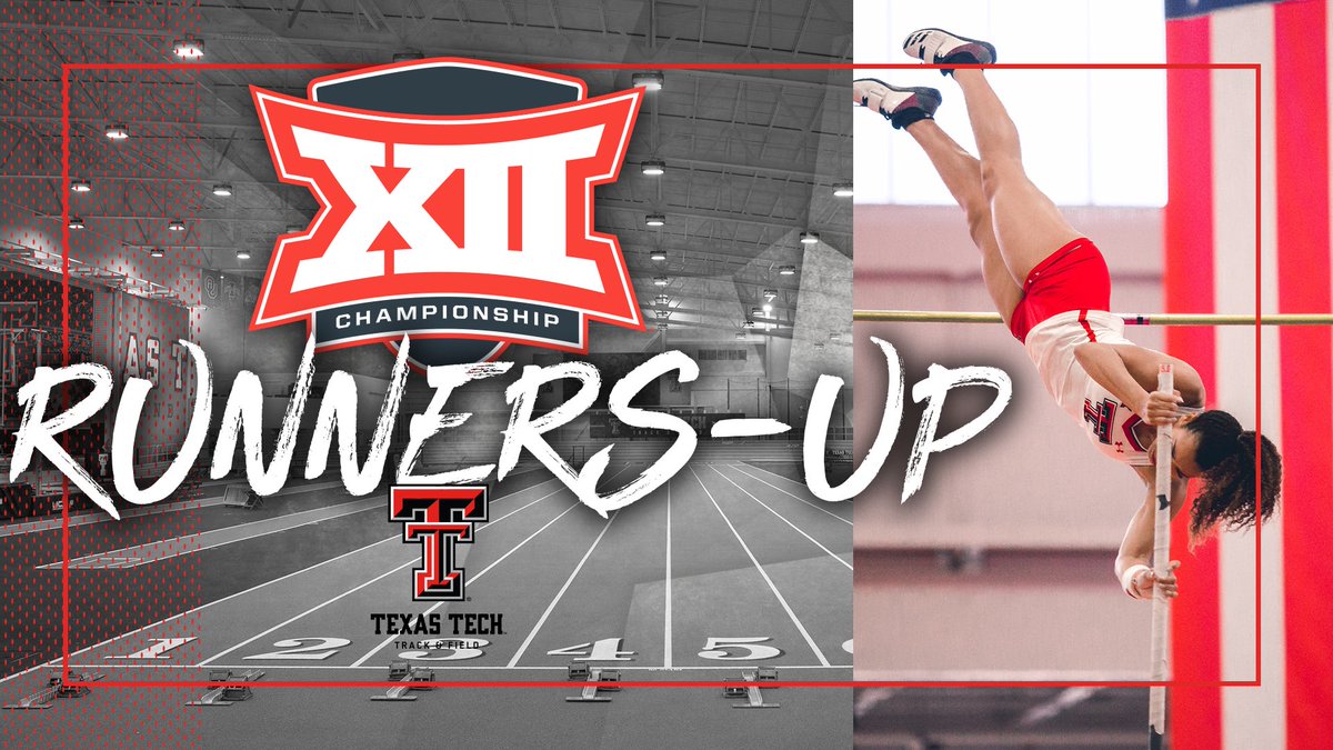 TexasTechTF's tweet photo. It’s official! 

Our women’s squad racked up the second-most points at conference in program history and tied its best Big 12 finish! 

An incredible meet put together by our women’s squad! 👏

#WreckEm | #Big12TF https://t.co/W5Q6izqLz1