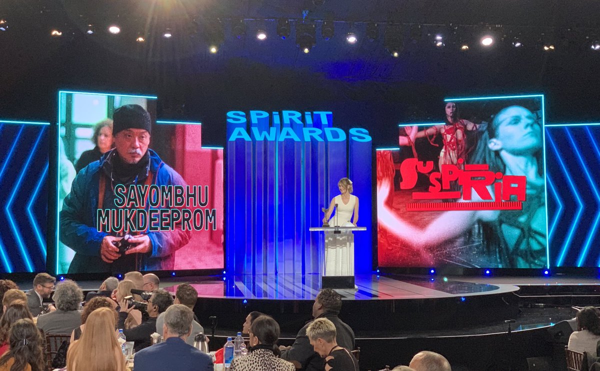 kodak_shootfilm's tweet photo. Congratulations to #Suspiria DP Sayombhu Mukdeeprom on winning Best Cinematography at the #SpiritAwards! @suspiriamovie was shot on 35mm.

#ShotOnFilm https://t.co/Cs6mF96oIQ