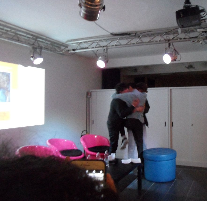 CharleneR_H's tweet photo. Rocco, Federico, Pietro. Gaycenter, Rome. 16.02.19 #skamitalia https://t.co/7R5WZoFxOm