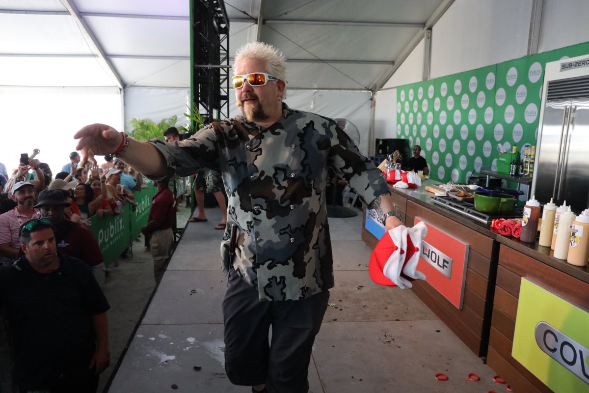 chickenguy's tweet photo. We’re brining #flavortown to Miami, one chicken tender at a time @SOBEWFF! 

@Emeril @GuyFieri @RealRobertEarl 
#sobewff #chickenguy #SOBEWFF https://t.co/fRQ4y2VHKY