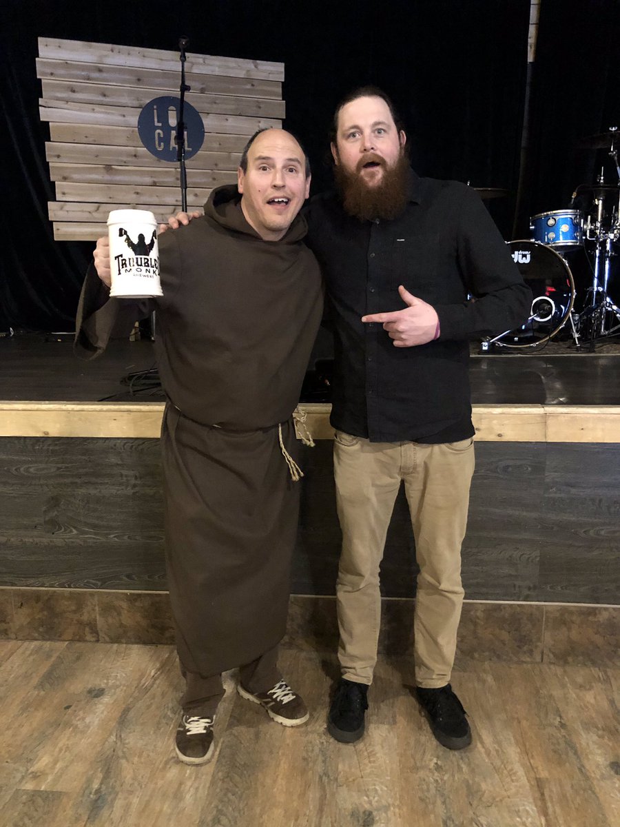 The <a href="/TroubledMonk/">Troubled Monk</a> stopped by today to make sure we are all stocked up on Festive Ale and the rest of the Tap Takeover for tonight's After Party once things wrap up downtown. 89 will be hitting Bo's Stage tonight and our crew is ready for ya buds. #CWG2019 #ThisIsOurMoment