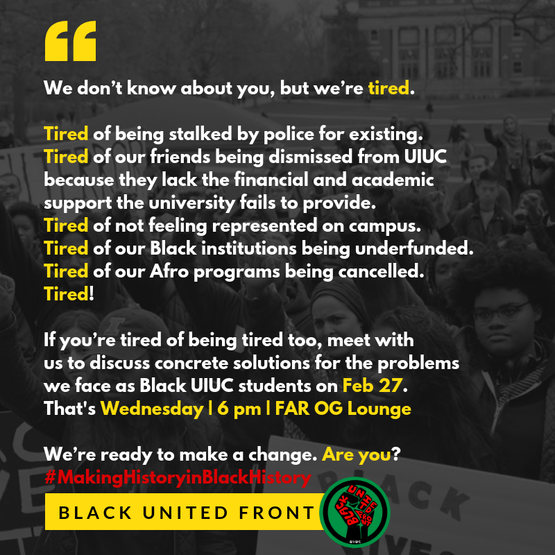 AllBlackUIUC's tweet photo. If not now, when? #BlackUIUC #UIUC22 #UIUC21 #UIUC20 #UIUC19 https://t.co/cm4dWhbu1p