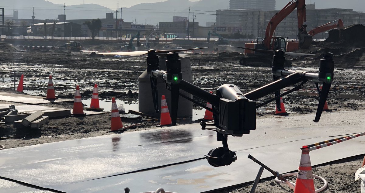 parond's tweet photo. 建設現場定点撮影

#ドローン #空撮 #撮影 #doren #dji #phantom #mavic #inspire #m210 #ドローンスクール #uav #uav測量 #ドローン講習 #インペクション #非破壊検査 #赤外線 #サーマルカメラ #Zenmuse #ZenmuseXT #ZenmuseXT2 https://t.co/EMWJbe7MiZ