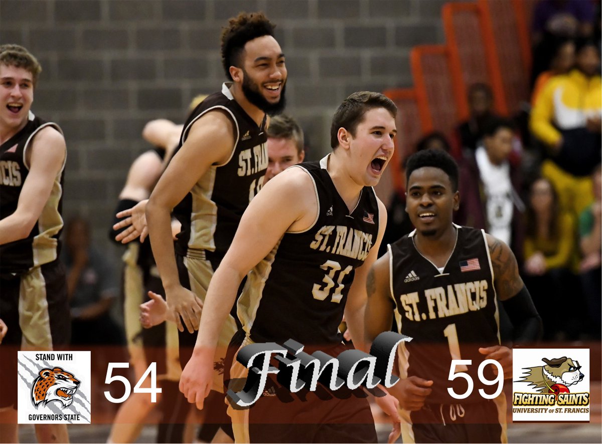 St. Francis upset Governors State to win the CCAC Tournament Championship @CCACSports  @GSUJaguars  #GSUJaguars #JaguarLife #RoartoVictory @USFSaints #USFSaints #GSUJaguarNation