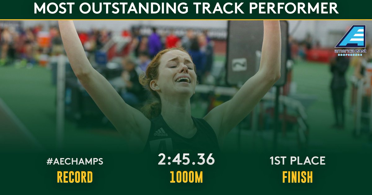 UVM Track & Cross Country (@uvmtrackxc) on Twitter photo Congratulations to Lauren Trumble on being named Most Outstanding Track Performer by <a href="/AmericaEast/">America East</a>! The #VCats captain set an #AEChamps record in the 1000m run with a blazing fast time of 2:45.36. #ThisIsVermont Congratulations to Lauren Trumble on being named Most Outstanding Track Performer by <a href="/AmericaEast/">America East</a>! The #VCats captain set an #AEChamps record in the 1000m run with a blazing fast time of 2:45.36. #ThisIsVermont