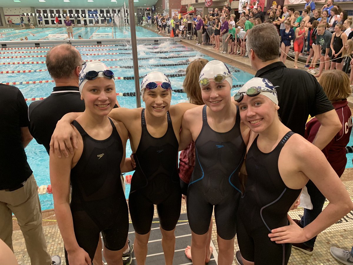 WHHS_Swimming's tweet photo. Congratulations to E.Wright D.Valentine S.Ewing &amp; P.Wright for finishing 10th in the STATE in the 400 Freeway Relay! Amazing swim girls! @walnutathletics @ECC_Sports @iamcpsathletics @WHHSNutHouse https://t.co/urGcYObzzy