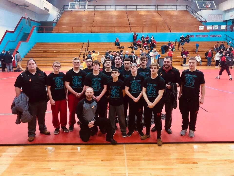 CheerLuhs's tweet photo. Wrestlers went to work today! 8 moving to districts and 1 alternate! #wrestle4reese success! Congrats on a good days work! #LUCheerden https://t.co/QniPrclzk0