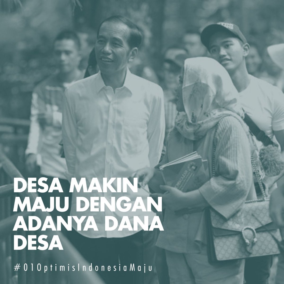 #01OptimisIndonesiaMaju 
DESA makin MAJU Dengan Adanya DANA DESA 
#JokowiMembangunDesa 
<a href="/jokowi/">Joko Widodo</a> 
<a href="/cakimiNOW/">A Muhaimin Iskandar</a> 
<a href="/EkoSandjojo/">Eko P. Sandjojo</a> 
<a href="/SyaifulHooda/">Syaiful Huda</a>
@KornasBrigade01