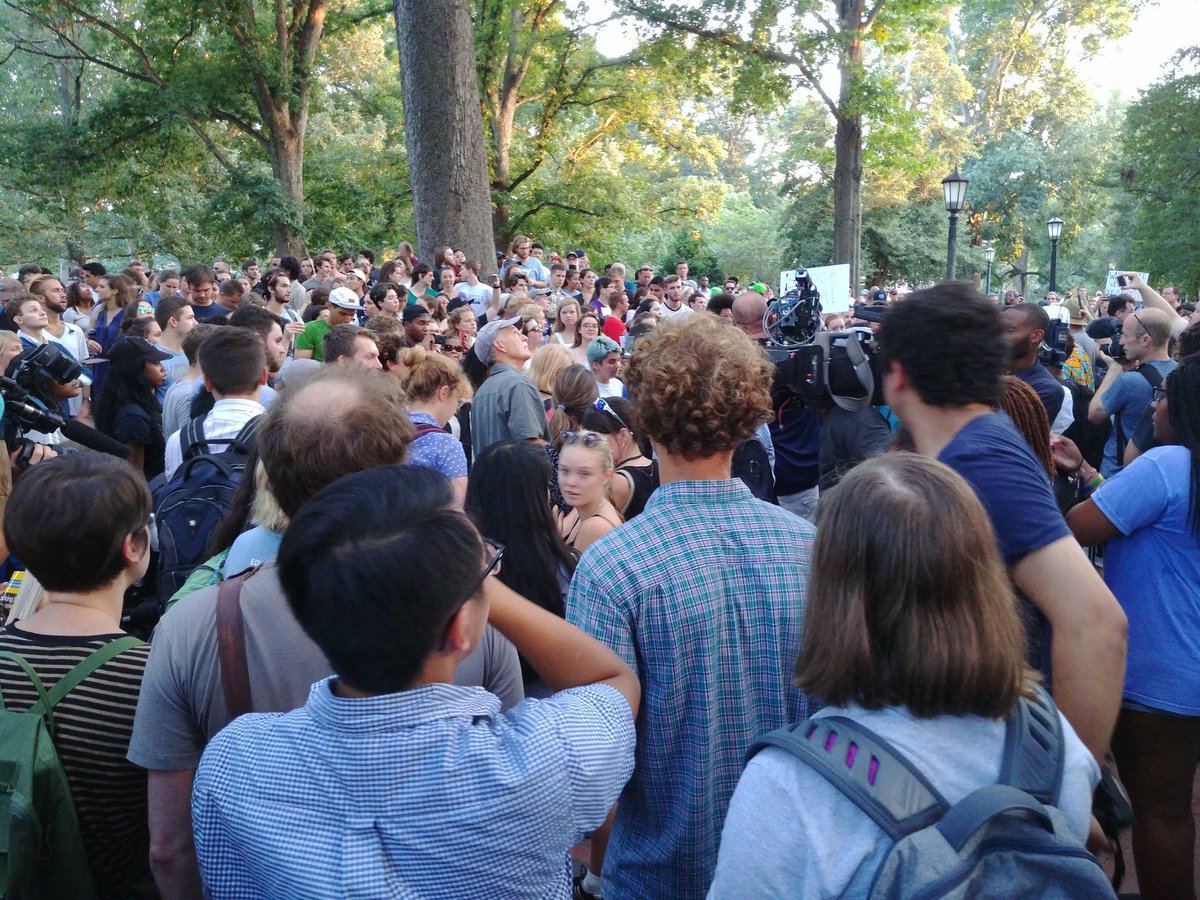 russian_times's tweet photo. UN delegates lunch access restricted due to Silent Sam protests outside of conference. "They took away my committee lunch...and I'm very very angry about it" several delegates complained. https://t.co/ZixtVGzN18